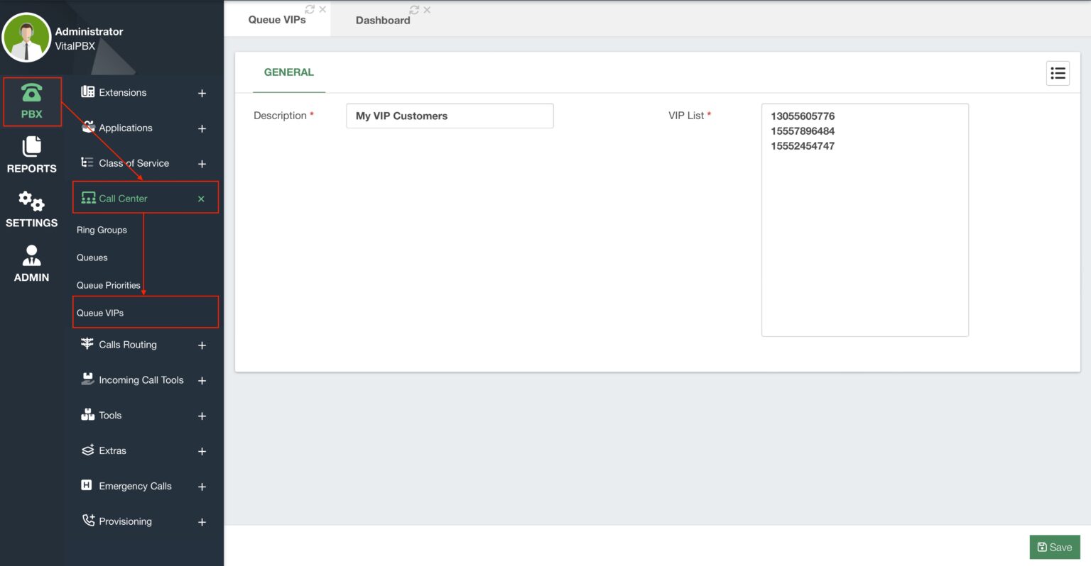 Queue VIPs – VitalPBX Wiki