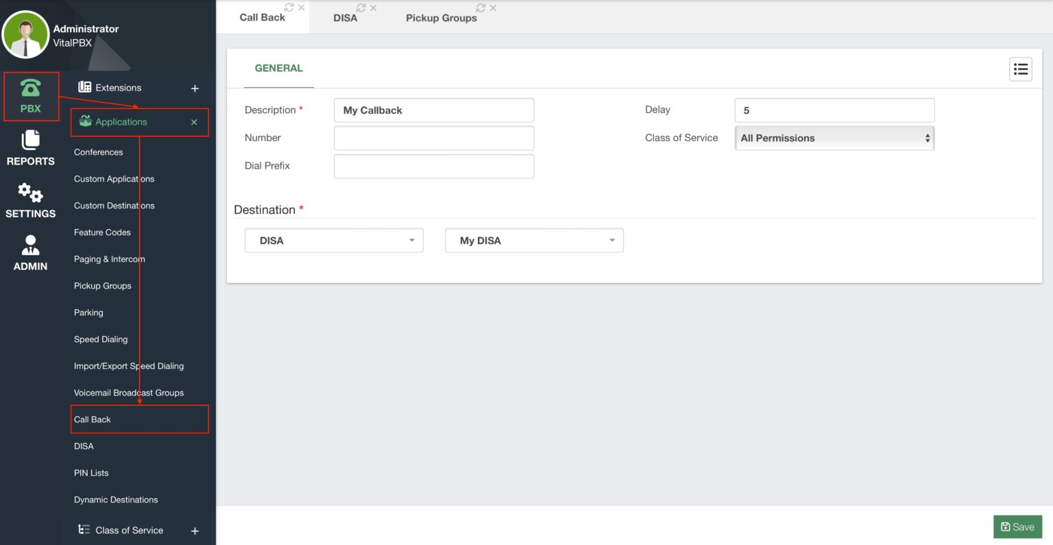 Call Back - VitalPBX Wiki