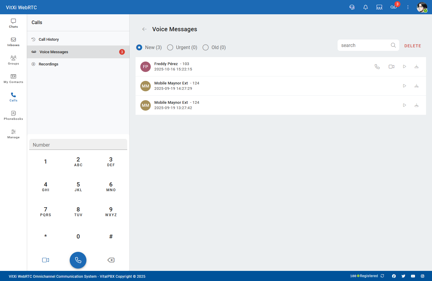 Voice Messages | VitalPBX Wiki